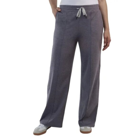 NEW Kirkland Woemen's M Lightweight Pintuck Wide Leg Sweatpants - Picture 1 of 10